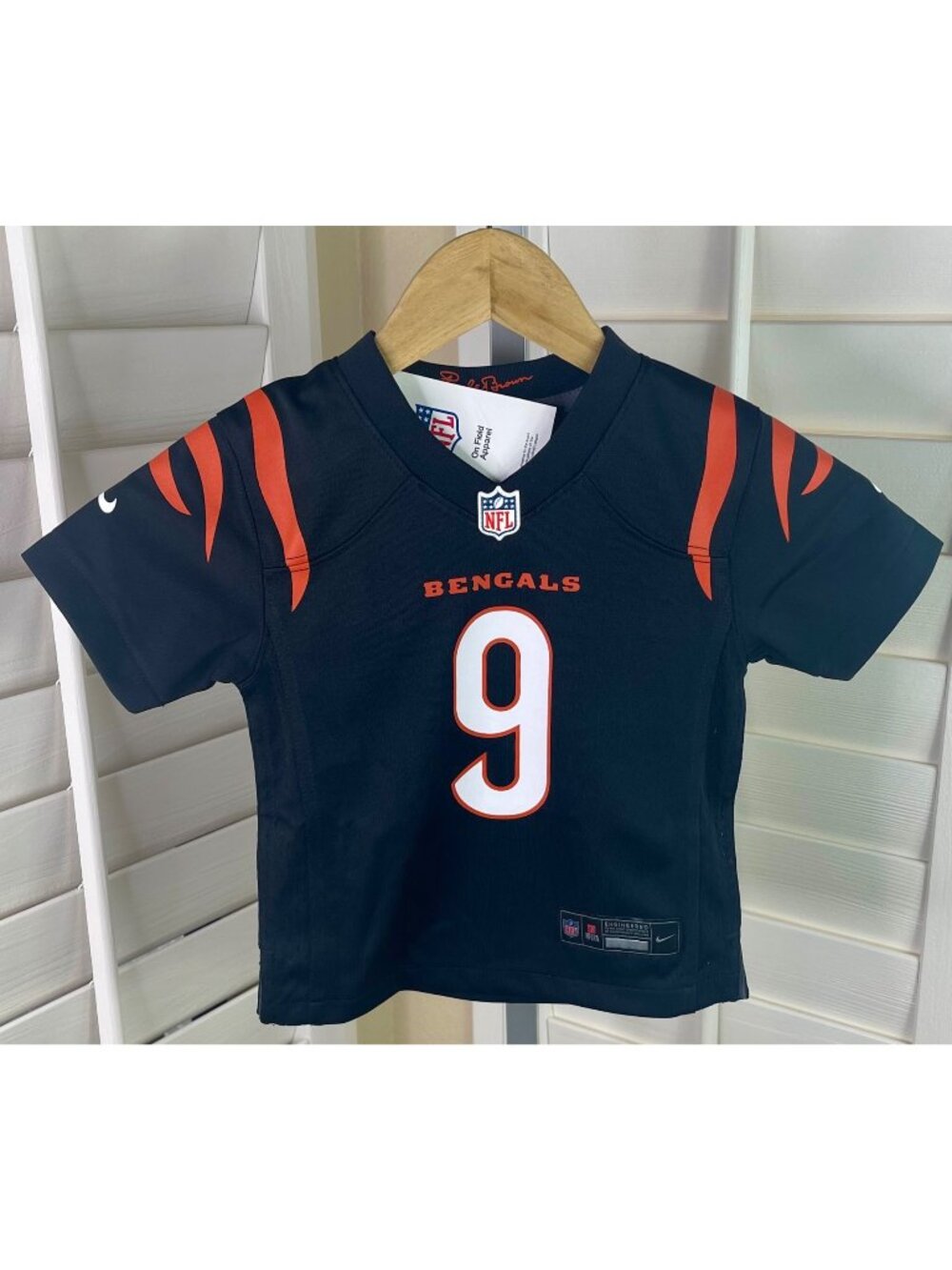 Nike NFL Cincinnati Bengals Joe Burrow #9 Game Team Jersey, Infant Size 18M, NWT